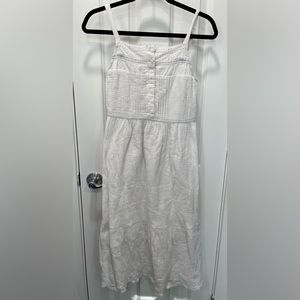 White, summer midi dress
